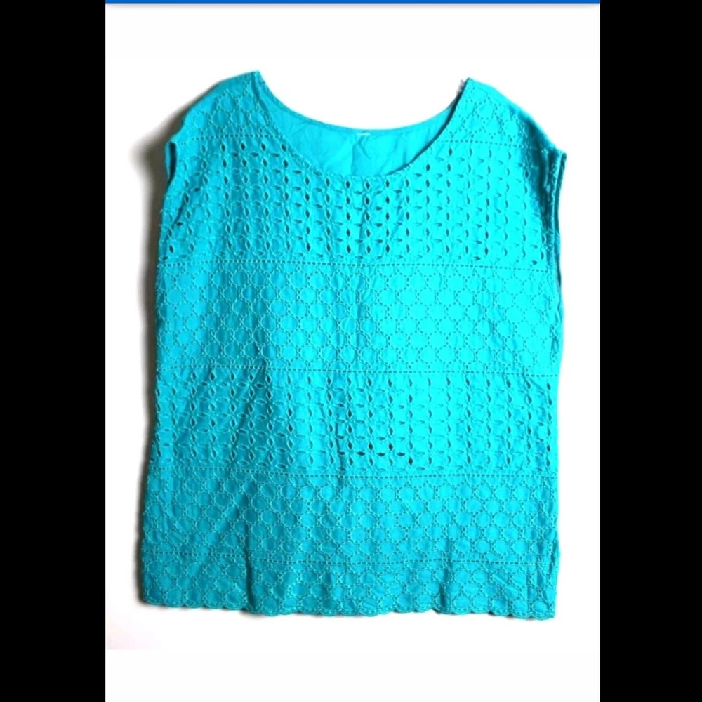 5/$25 !!SALE!! BANANA REPUBLIC EYELET Layer Blouse